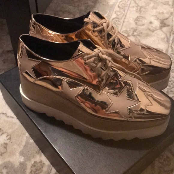 stella mccartney rose gold shoes
